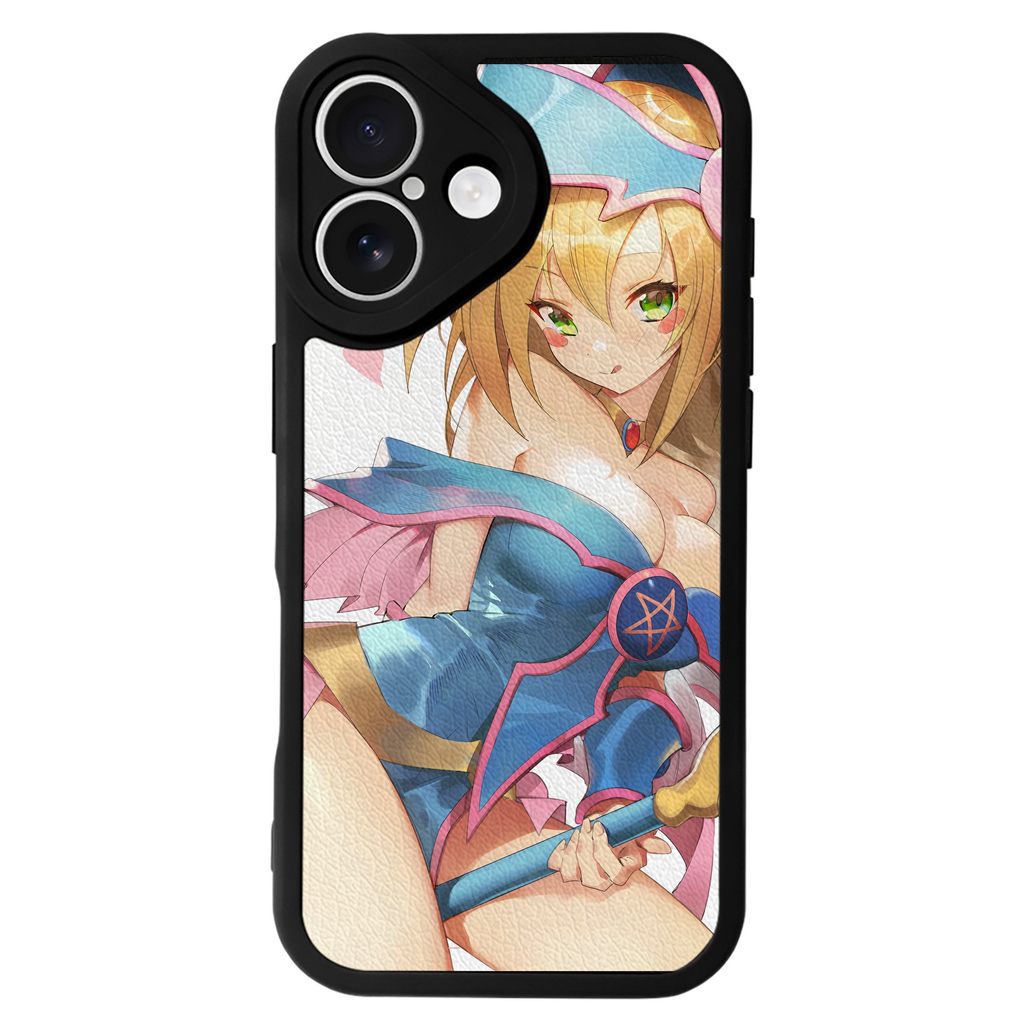 （画像用） 遊☆戯☆王 Yu-Gi-Oh! 【iPhone 16シリーズ対応】シリコンスマホケース（レザー調） 材質：シリコン